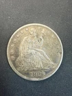 1869 Half Dollar Seated Liberty USA sliver lot 2440