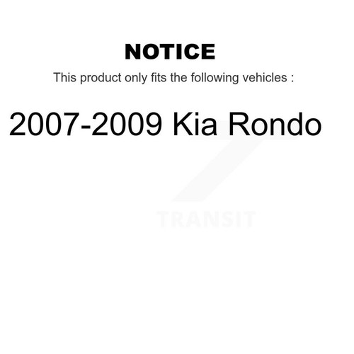 Genius KG-100281 Brake Disc Front for Kia Rondo 2007-2009 Solid Iron - Picture 2 of 2