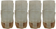 4 Pack FAIR USMC Marine Corps Single Double Mag Pouch Coyote Brown