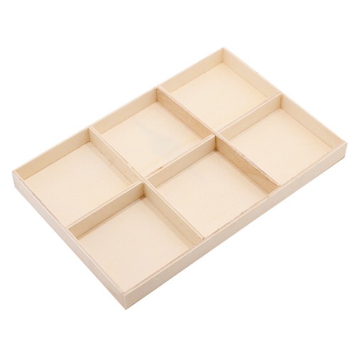 2 Pcs Wooden Box With Multi Compartments For Pendant Storage Jewelry Organizer - Picture 9 of 12