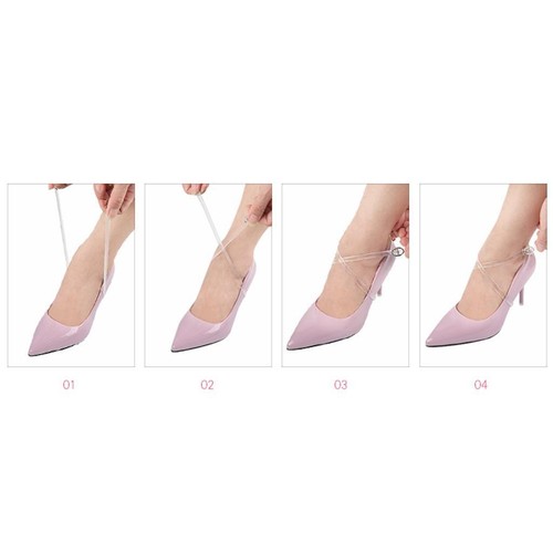 2 / clear shoe straps for 60cm for A 1 pair - Picture 3 of 7