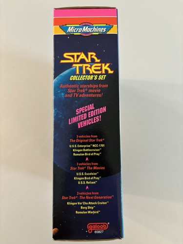 Star Trek Galoob Micro Machines 1993 Collector's Set 9 Ships New In Box #65827 - Bild 3 von 3