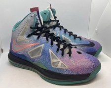 Nike Lebron X 10 Lebron James Pure Platinum Basketball  Shoes 541100-008 Size 11