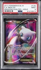2012 POKEMON B&W DRAGONS EXALTED #120 FULL ART/MEW EX PSA 9