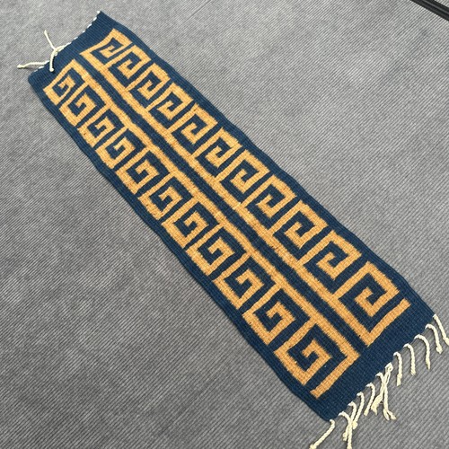 Antik Stammes traditionelles afrikanisches Kuba Tuch Raffia Textil 7"x25" - Bild 5 von 8