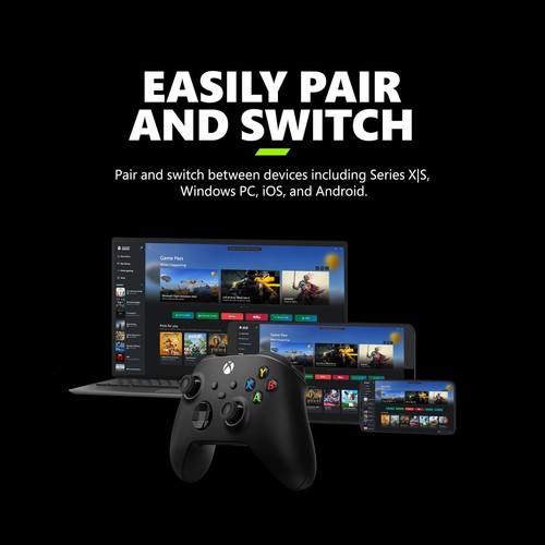 Xbox Wireless Gaming Controller (2025) – Carbon Black – Play on Xbox, Windows... - Picture 3 of 3