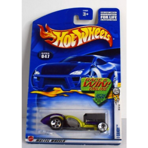 2002 Hot Wheels I Candy Car First Editions #47 35/42 Lime Green Purple 1:64 NEW! - Picture 2 of 11