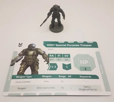 Halo Flashpoint - ODST Trooper With Battle BR55 Battle Rifle*Single Miniature*