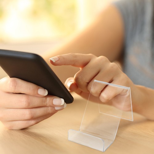 4PCS Practical Phone Holder Acrylic Mobile Phone Display Stand Cellphone Stand - 第 5/11 張圖片