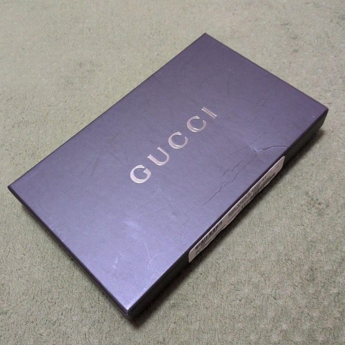 Gucci Long Wallet Vintage logo Metal Leather Black From Japan - Picture 12 of 24