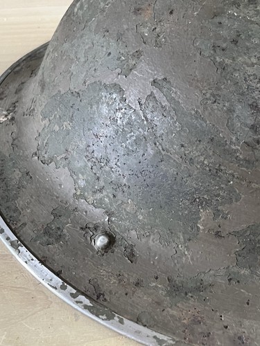WW2 British Army Helmet Uncleaned Original Missing Liner - Picture 9 of 20