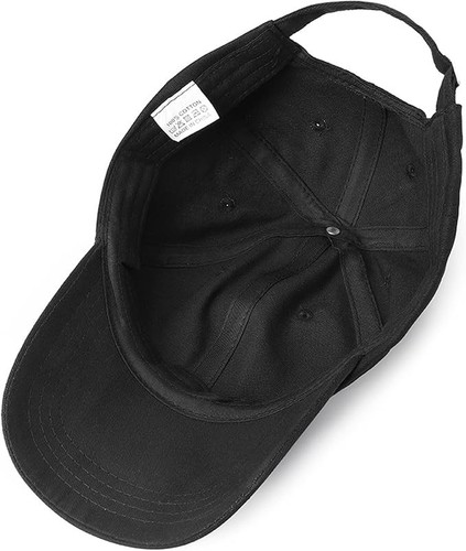 Baseball Cap Golf Dad Hat Original Low Profile Cotton Men Women Adjustable Black - Picture 2 of 7