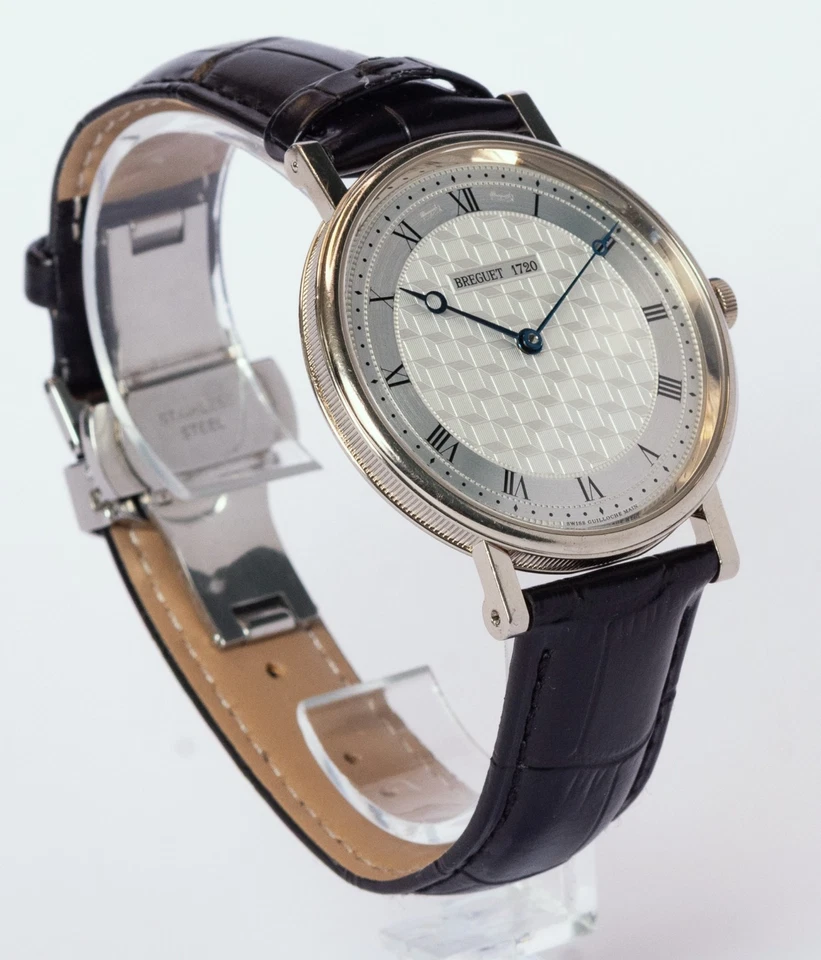 Reloj Breguet Classique Oro Blanco 18k 41mm ref 5967 Cuerda Manual REPARADO Foto 3 de 4