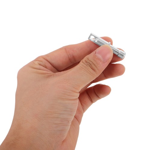  10 pezzi di tappi terminali di ricambio in lega di alluminio argento per pali - Foto 9 di 12