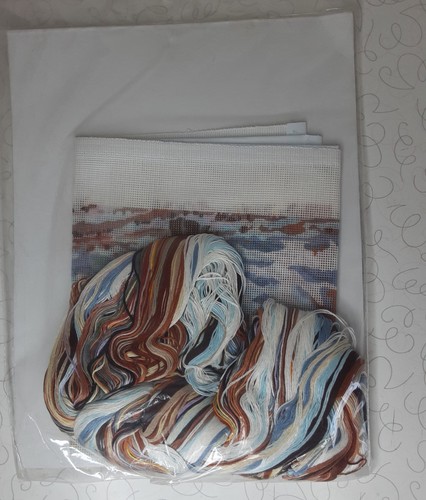 Needlepoint Kit Something Special Winter Scene Vtg 1987 - Picture 2 of 2