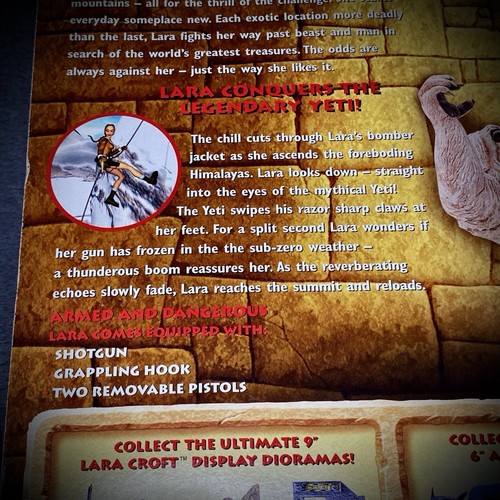 Tomb Raider Lara Croft Conquers the Legendary Yeti - Playmates - Figure - 1999 - Picture 15 of 23