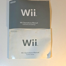 Nintendo Wii Operations Manual Lot: Setup Channels/Settings EN/FR/ES