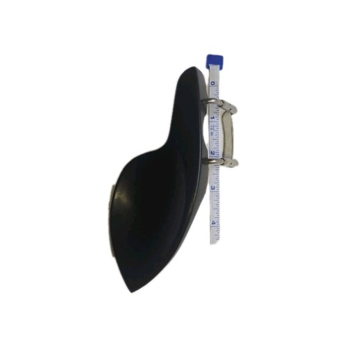 Chinrest per violino Guarneri con staffa standard qualità esportazione palissandro ebano, - Foto 4 di 10