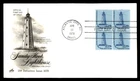 Mayfairstamps US FDC 1978 New Jersey block sandy hook lighthouse art craft First