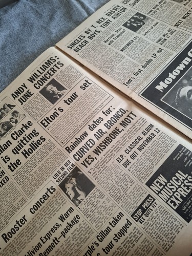 Vintage NME Magazine 30 OCTOBER 1971 Doors Jethro Judy Collins Velvet Bay City R - Imagen 2 de 10