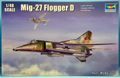 Trumpeter 05802 1/48 MiG-27 Flogger D Brand New Complete Kit