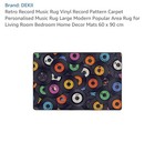 New RETRO RECORD VINYL INDOOR RUG (2x3 Ft.)