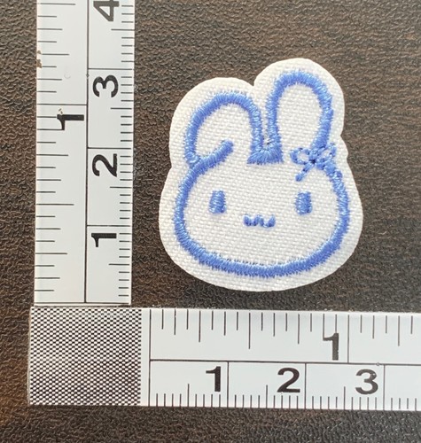 Tiny Bunny Rabbit Embroidered Iron On Patch