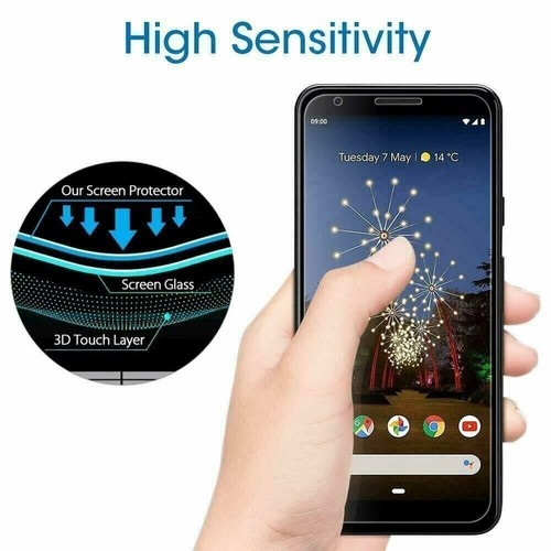 (3er-Pack) Google Pixel 3a/3a XL Hülle Freundlich Hartglas Displayschutzfolie - Bild 6 von 6