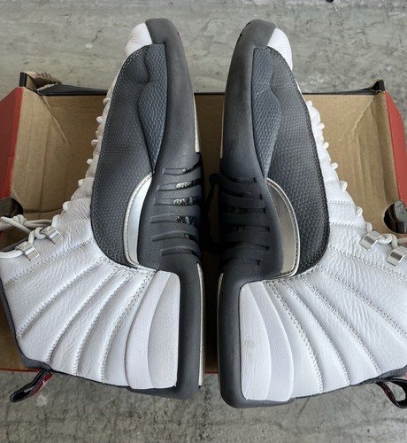 Nike Air Jordan 12 Retro White Dark Grey 130690-160 2019 Size 12 Flint Bred - Picture 4 of 8