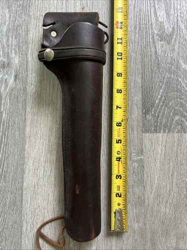 LOT OF 4 VINTAGE Leather OWB Snap Retention Belt Holster RIGHT BROWN & BLACK - Picture 24 of 24