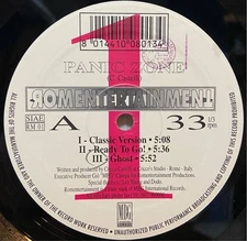 Super Rare Italo House / Cricco Castelli - Panic Zone /Romentertainment - RM 01