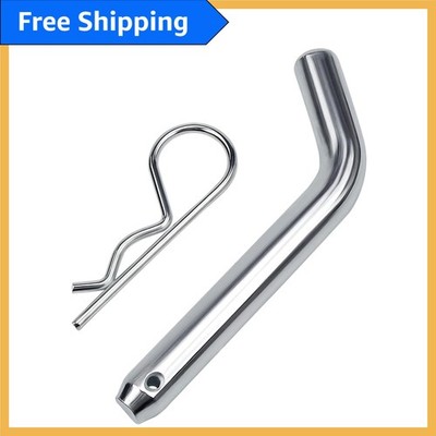 Durable 5/8-Inch Alloy Steel Trailer Hitch Pin & Clip for 2-2.5 Inch Receivers