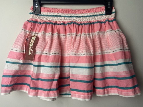 ARIZONA JEAN GIRLS SUMMER SKIRT PINK STRIPED SIZE L LARGE PLUS - Picture 2 of 3