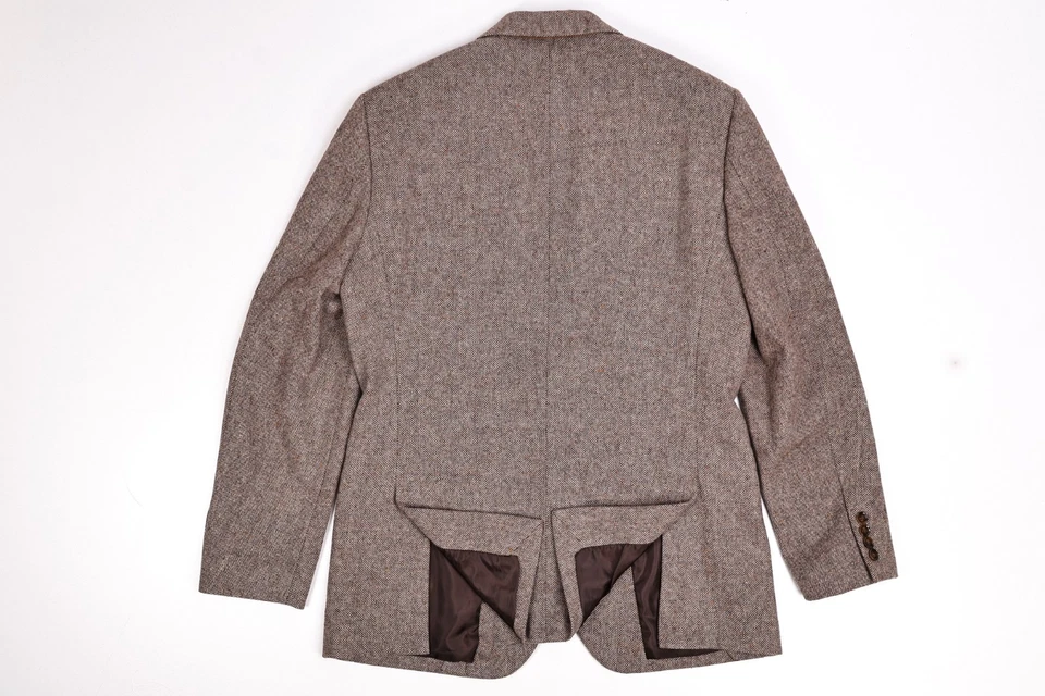 J.Crew Thompson Donegal Tweed Tan Wool Blend Suit 40 R Pants 36x29 - Image 3 of 4