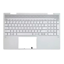 Replacement Laptop Upper Case Palmrest Backlit Keyboard Assembly Part for HP ...