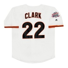 Will Clark 1989 San Francisco Giants World Series Cooperstown Jersey Men’s Large