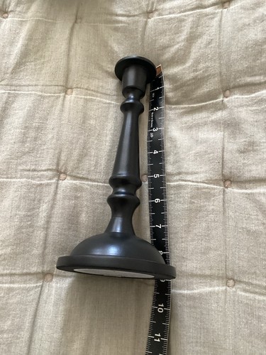🖤ELEGANT The White Company Black Dinner Taper Candle Stick Holders RRP£50+ 🕯️ - Picture 7 of 11