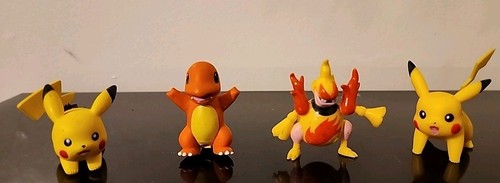 Vintage Lot Of 4 Pokémon Toy Mini Figures Charmandar Pokemon Action Retro - Picture 2 of 6