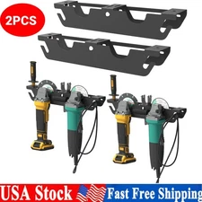 Angle Grinder Holder - 4 Bay Angle Grinder Rack/Stand Storage Rack Wall Mount US