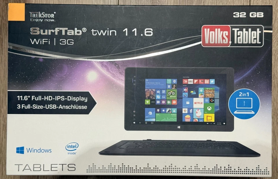 Trekstore Surf Tab Twin 11.6, 32GB, 2-in-1 Tablet - Bild 2 von 3