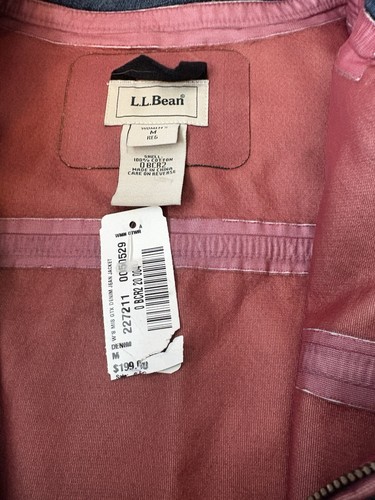 Ll Bean Damen Denim Jeansjacke mit Gore-Tex Futter LN Med Neu mit Etikett - Bild 2 von 3