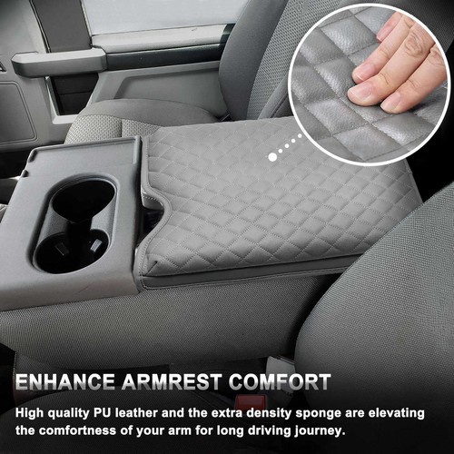 Dirt-Proof Center Console Lid Armrest Cover Cushion Fit Ford F150 2015-2022 - Picture 9 of 11