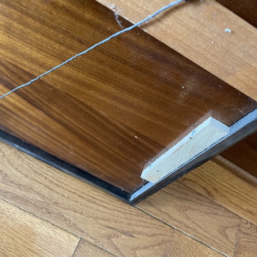 Vintage Saginaw Möbel Geschäfte Schild Holz Intarsien ca.1940 42”x15” ANSEHEN!! - Bild 15 von 16