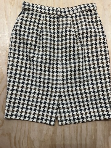 Blazer de Colección Jessica Scott Emporium Años 80 Carrera Tweed Lana Falda Lápiz a Cuadros 14 M - Imagen 10 de 15