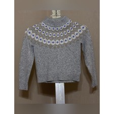 Crewcuts by J.Crew Girls Fair Isle Mock Neck Sweater Sz S 6-7