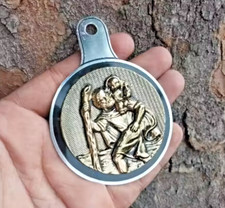 Targa Targa Targa Vintage Vespa Lambretta Badge Porta Tasse San Cristhoper