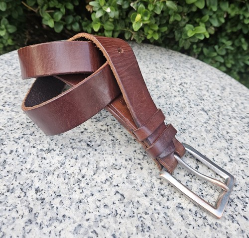 Polo Ralph Lauren Brown Leather Casual Belt Size : 34 - Picture 9 of 19