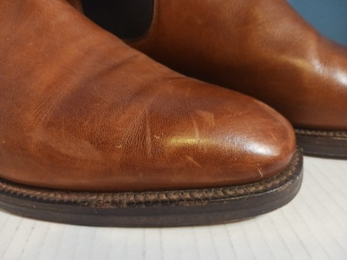 Stivaletti Ralph Lauren Crockett & Jones in pelle scamosciata 10 D Inghilterra - Foto 2 di 19