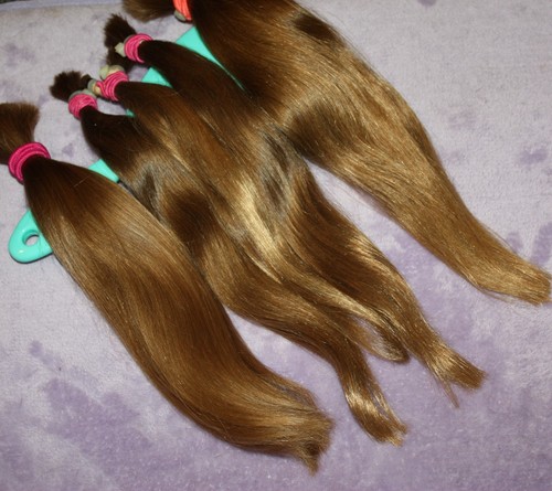 HAIR REBORN WIG 5.3oz FINE & SILKY CHILDS GOLDEN BLONDE BUNDLE PONYTAILS C37 - Picture 10 of 13