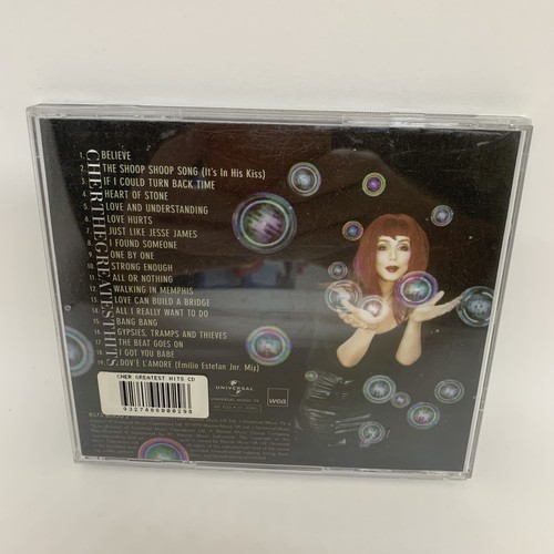 Cher THE GREATEST HITS *Hype Sticker* CD Compilation GOOD CONDITION Free Postage - Picture 2 of 4